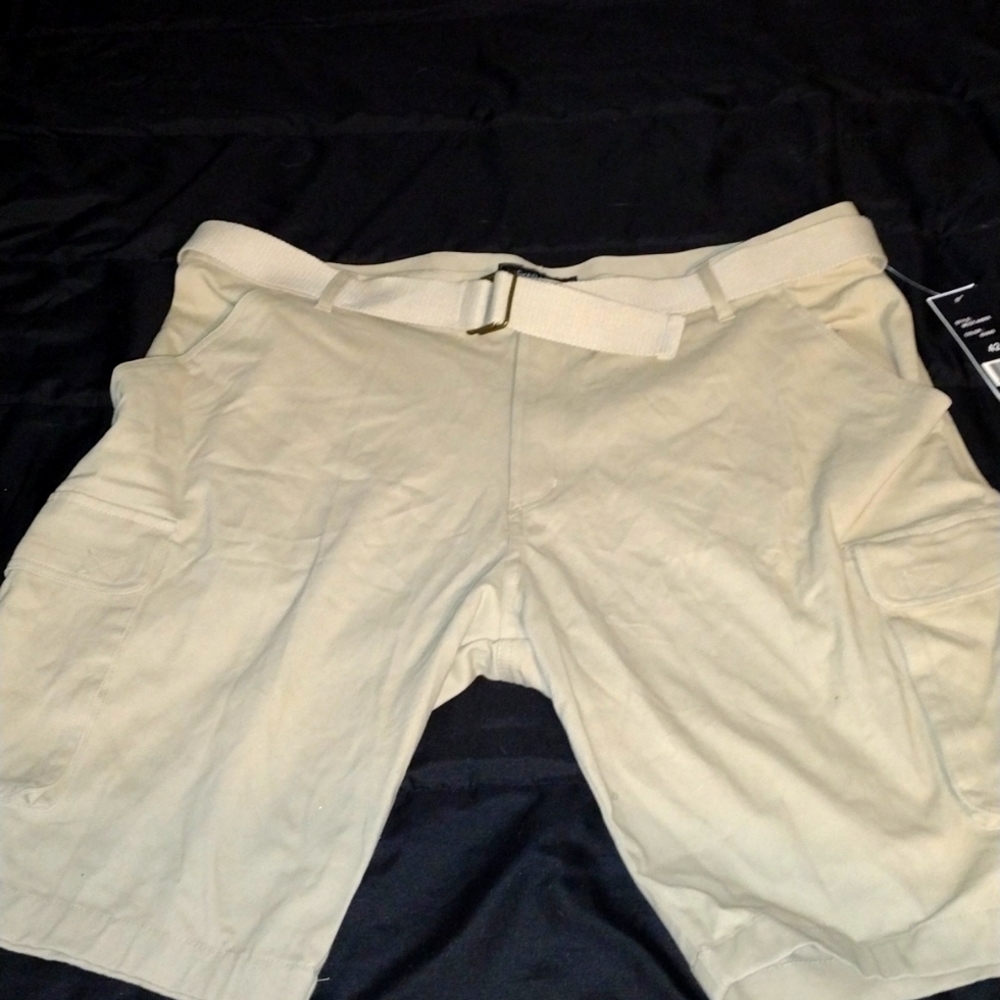Tan cargo shorts